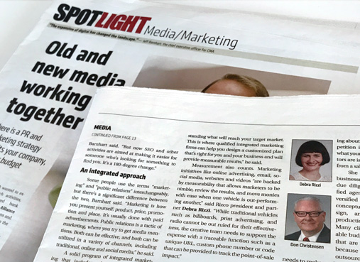 RIZCO Spotlighted in NJ Biz Marketing-Media, Debra Rizzi and Donald Christensen